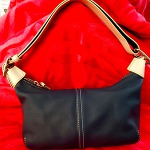 Navy Blue Coach Purse